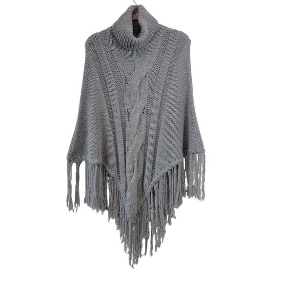 Graziella Nebbia Sweaters - Italian Knit Poncho
